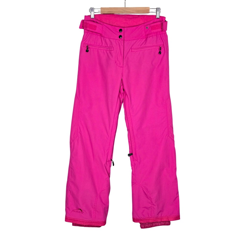 Polar Edge Women's High Support Insulated Ski Snow Pants Pink Small